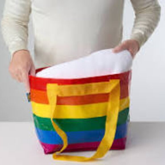 IKEA STORSTOMMA Rainbow Shopping Bags/Large & Small | Pride LGBTQIA+ Collection - Picture 3 of 3